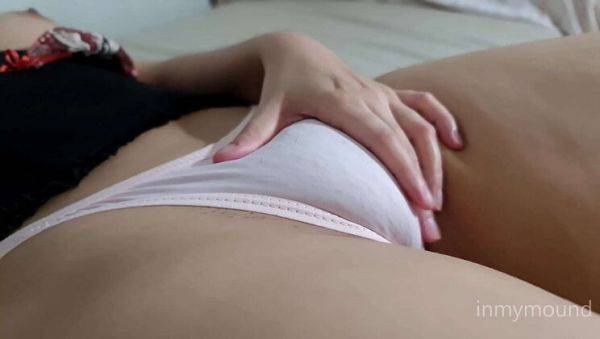 Inmymound gets soaked in her wet panties with hairy pussy closeup - xxxfiles.com on v0d.com