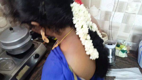 Indian Housewife Cheats with Maid in Kitchen Threesome - Desi Aunty Fingering & Moaning - porntry.com - India on v0d.com