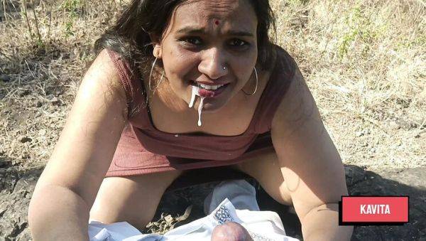 Dirty Blowjob Cumshot Compilation - Kavita Zawazawi Takes Cum in Mouth and Face - porntry.com - India on v0d.com