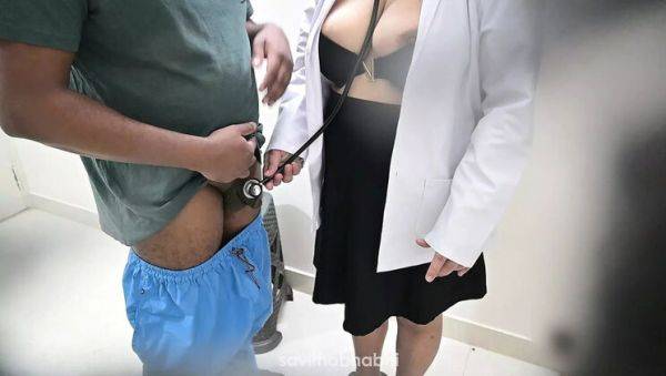 Indian Doctor Gives Busty Patient a Happy Ending Handjob - porntry.com - India on v0d.com