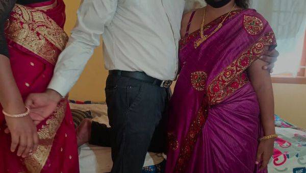 Indian Housewife Threesome Roleplay Fucking with Pushpa Valli, Wonder, Laxi Ammu - porntry.com - India on v0d.com