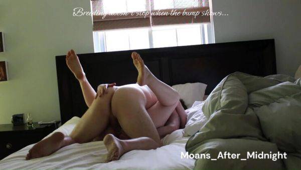 Hot Pregnant MILF Gets Creampied by Husband - Amateur Blonde Wife Breeding - porntry.com - Usa on v0d.com