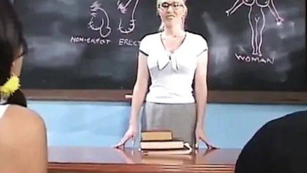 Teacher Threesome Anal with Teen Student and Big Tits Tutor - xxxfiles.com on v0d.com
