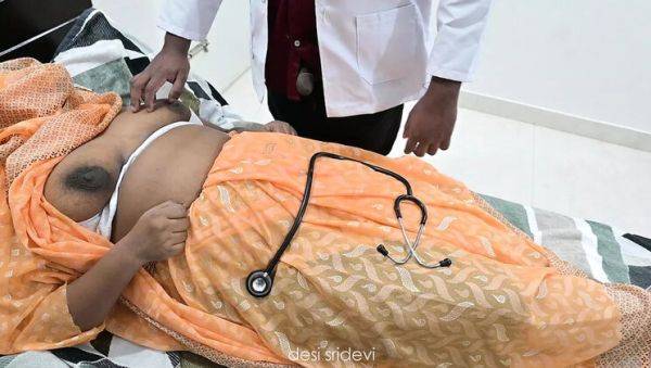 Indian Doctor Examines Village Aunty's Big Natural Tits in Hospital - xxxfiles.com - India on v0d.com