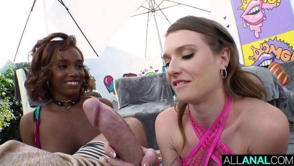 All Anal Threesome: Lacey London & Ashley Lane Fuck Hardcore with ATM and Creampie - xxxfiles.com on v0d.com