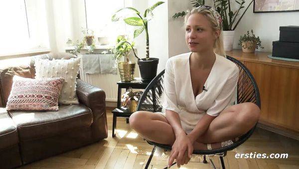 Gabi Gold Berlin Blonde Solo Masturbation with Vibrator - Big Natural Tits and Hot Pussy Action - porntry.com - Germany on v0d.com