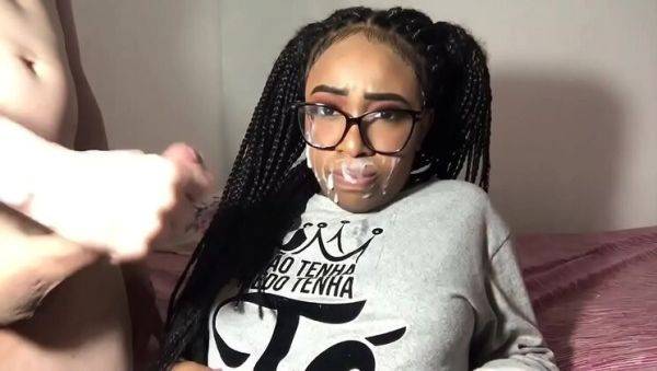 Bruna Black caught masturbating in bathroom - takes two huge facial cumshots - porntry.com on v0d.com
