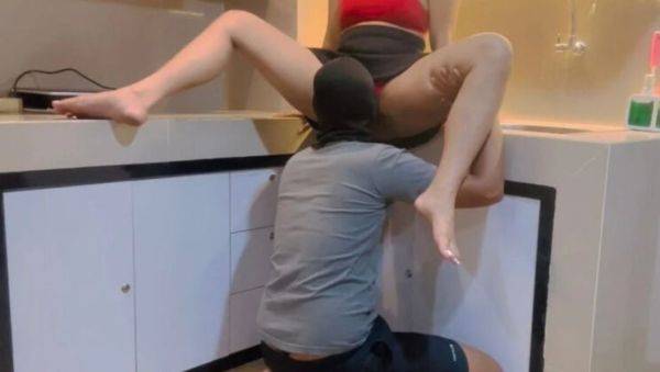 Hot Mother-In-Law Seduces Me in Kitchen - Rough Fuck & Squirting - xxxfiles.com - Indonesia on v0d.com