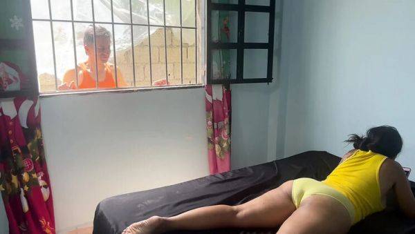 Horny Old Man Fucks Busty Latina Stepdaughter with Big Ass - xxxfiles.com - Venezuela - India - Ecuador on v0d.com