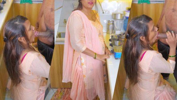 Pinki Cute MILF Hardcore Fuck in Kitchen with Dirty Hindi Talk - Son-in-Law Cums Inside Stepmom's Tight Pussy - veryfreeporn.com - India on v0d.com