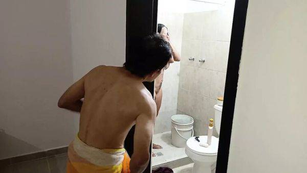 Busty Stepmom Fucked Hard in Bathroom by Stepson - Latina Amateur Homemade Sex - veryfreeporn.com - Mexico - Venezuela - India - Ecuador on v0d.com