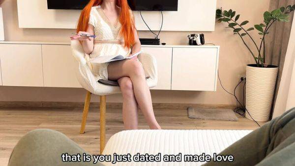 Russian Amateur Psychologist Fucks Patient To Cure Depression - POV Sex With English Subs - porntry.com - Russia - Britain - Ukraine on v0d.com