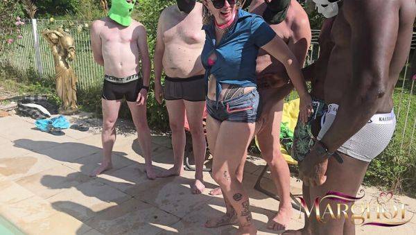 Sexy MILF Gangbanged Hard by BBCs - Outdoor Anal & DP Fuck on Pleasure Island - veryfreeporn.com - France on v0d.com