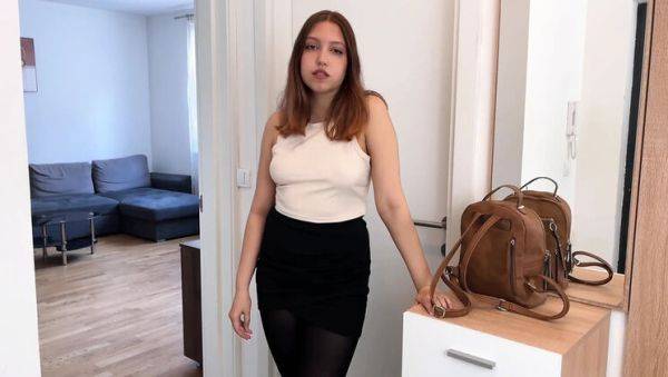 Office Secretary Mila Daisy Caught Looking by Colleague - Pantyhose Fuck on Business Trip - xxxfiles.com on v0d.com