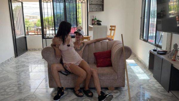 LuisaPalvin - Stepbrother Helps Stressed Stepsister Relax With Big Cock Anal - porntry.com - India - Colombia on v0d.com