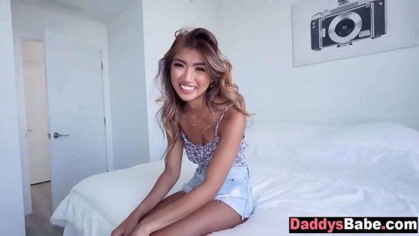Hot Stepdad Bangs Skinny Teen Stepdaughter While Stepmom Showers - Clara Trinity - veryfreeporn.com on v0d.com