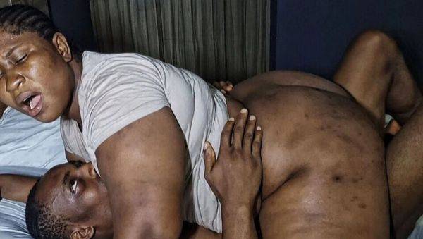 Thick Ebony BBW with Sweet Pussy - Doggy Style & BBC Action - porntry.com on v0d.com