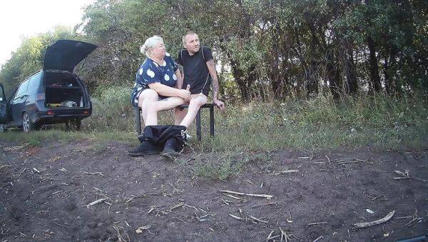 MILF Step Mom Blowjob and Handjob in Park Makes Me Cum Hard - porntry.com - Russia on v0d.com