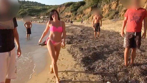 Alexandra Wett's Hottest Beach Gangbang - Anal Creampie & Facial Cumshot in Public Outdoor Orgy - porntry.com on v0d.com
