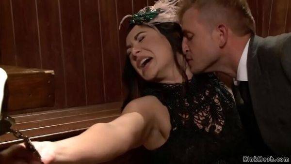 Lea Lexis Bound and Fucked as Debtor's Wife in Rough Bondage Sex - xxxfiles.com on v0d.com