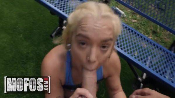 Horny Blonde Decides Cock Riding Is A Better Workout Than Soccer Practice With Mimi Monet - upornia.com on v0d.com