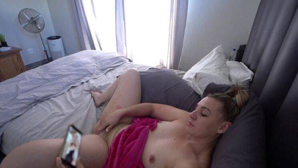 Horny PAWG MILF Stacey Reid Watches Lesbian Porn & Rides Dildo on Teddy - Big Booty Solo Masturbation - xxxfiles.com - South Africa on v0d.com