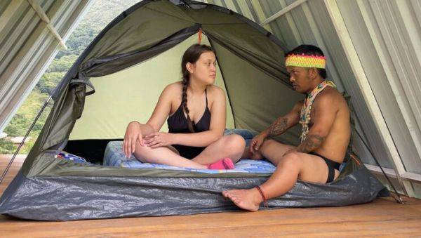 Indian teen finds horny Latina stepmom with huge ass in forest - amateur homemade fucking - porntry.com - Venezuela - India on v0d.com