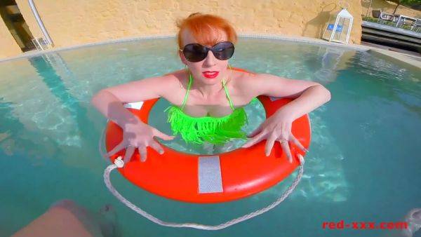 Red Xxx In Sexy Redhead Mature Poolside Blowjob - upornia.com on v0d.com