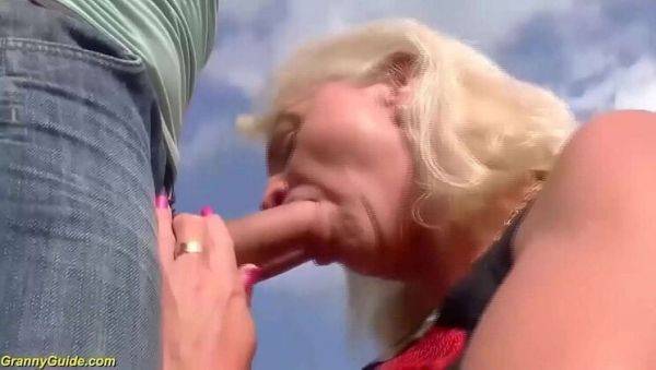 75-Year-Old Granny Takes Rough Anal and Facial from Step-Grandson - porntry.com on v0d.com