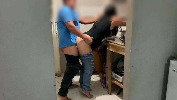 Kitchen Fuck: Husband Ignores as I Pound Angry Wife's Pussy and Mouth - xxxfiles.com on v0d.com