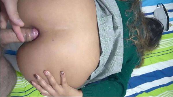 Petite Mexican student Anny Kitty begs for anal creampie in her tight ass - porntry.com - Mexico on v0d.com