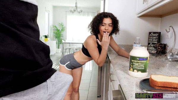 Dani Diaz Nasty Stepsis Blowjob & Fingering with Big Cock Stepbro Rion King - xxxfiles.com on v0d.com