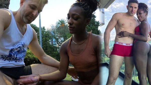 Public Dick Rating with Antonio Mallorca - Amateur Blowjob & Rough Interracial Sex in Park - xxxfiles.com - Argentina on v0d.com