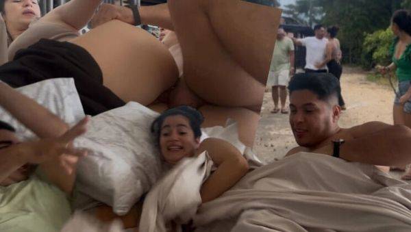 Big Ass MILF Stepmom Shares Bed With Husband's Friend - Hot Blowjob & Creampie Sex - veryfreeporn.com - Colombia on v0d.com