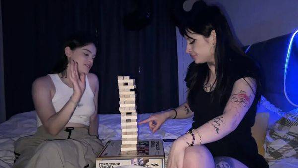 Stepsister Offers Scissors Game with Horny Russian Lesbians - Big Natural Tits & Pussy Licking - porntry.com - Russia on v0d.com