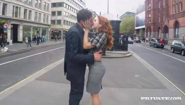 Sexy Red Head Amarna Miller Gets Cum on her Hairy Pussy - porntry.com on v0d.com