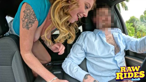 Cute Horny College Redhead With Butt Plug Masturbates And Blows Car Driver For Free Ride - Lucy Foxx - videohdzog.com on v0d.com
