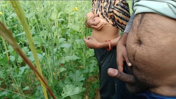 Desi Village Girl Fucked Hard in Mustard Field - Abiraj Big Cock Cumshot on Tits - porntry.com - India on v0d.com