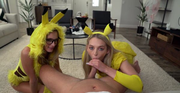 Three cute babies in a hot ffm threesome with Seth Gamble - alphaporno.com on v0d.com