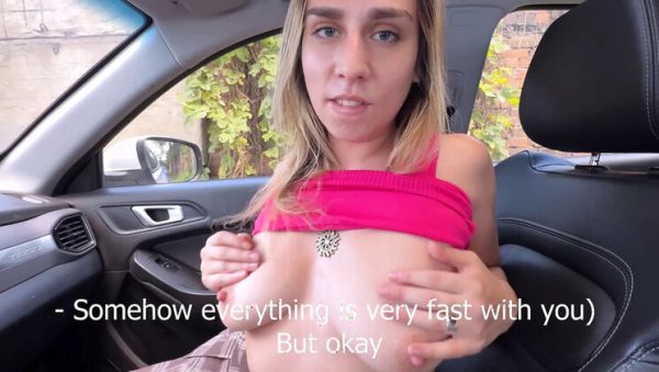 Amateur Russian MILF Gives Blowjob in Taxi Car - Public Outdoor Sex & Creampie - xxxfiles.com - Russia on v0d.com