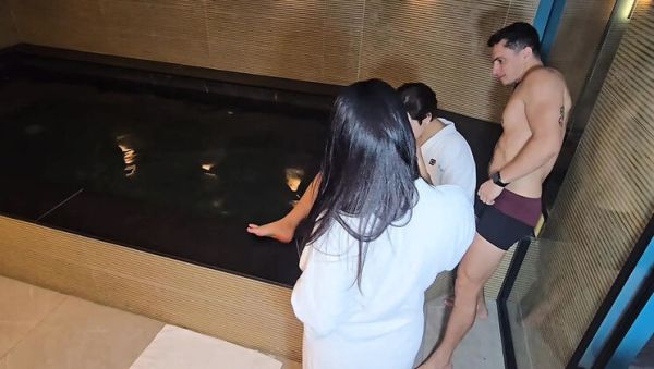 Brazilian Threesome: Boyfriend Fucks My Hot Friend Surprise - Big Tits Latina & Brunette MILF - xxxfiles.com - Brazil - Portugal on v0d.com