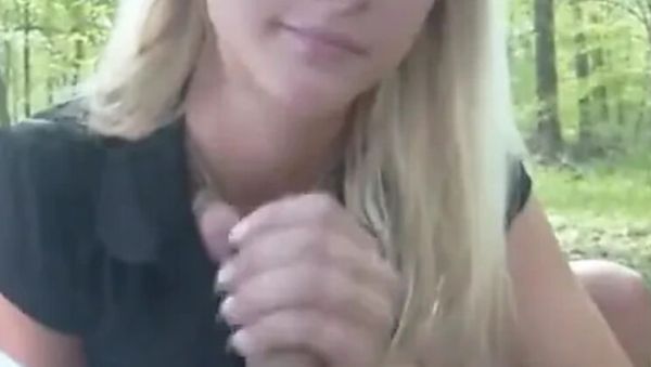 German Teen Blondehexe Caught Jerking Off Gets Wild Outdoor Fuck & Cum Swallow - veryfreeporn.com - Germany on v0d.com