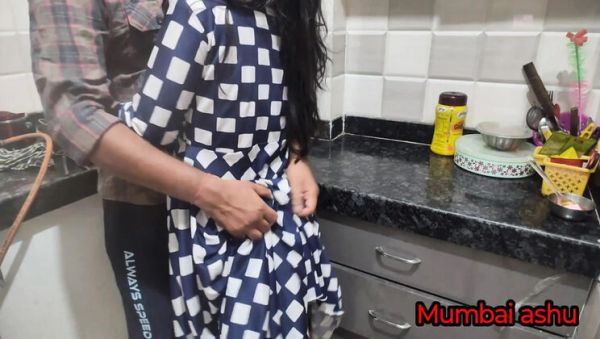 Desi Indian Husband Fucks Wife Hardcore in Kitchen - Mumbai Ashu Anal Doggy Style Creampie - veryfreeporn.com - India on v0d.com