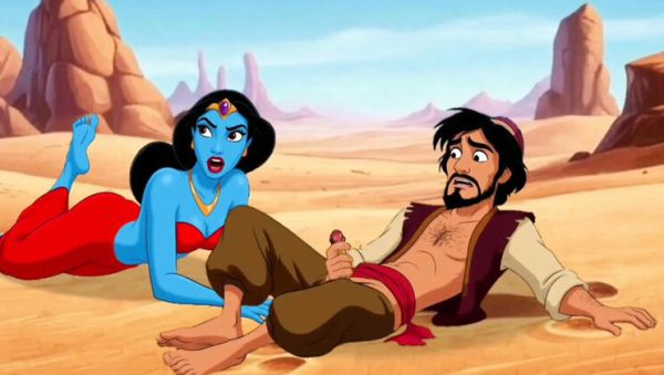 Aladdin Cuckold: Magic Lamp Makes His Wife Cheat in Dirty Cartoon Sex - veryfreeporn.com - Britain on v0d.com