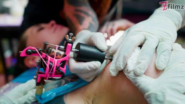 Big Dick Tattooed Foursome - Merry's Anal Adventure with Double Blowjob & Facial - veryfreeporn.com - Britain on v0d.com
