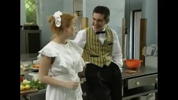 German Teen Vivienne Clash Seduced by Butler - Blonde Petite with Big Natural Tits in Kitchen Fuck - veryfreeporn.com - Germany on v0d.com