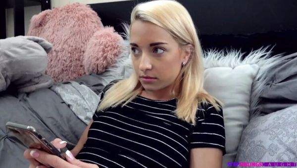 Skinny Stepsister Megan Rain Blowjob & Doggy Style - Caught Hard by Stepbrother POV - porntry.com - Britain on v0d.com