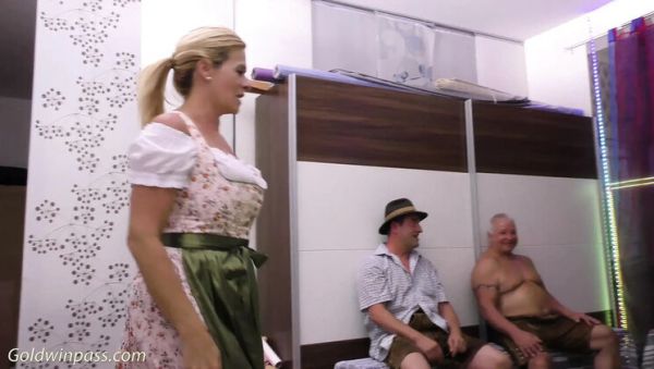 Pierced MILF Marina Montana Gangbang Lederhosen Orgy Big Tits Bukkake - porntry.com - Germany on v0d.com