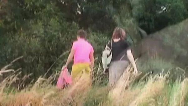 Thick Redhead Granny Gets Cum on Her Big Tits Outdoor - porntry.com on v0d.com