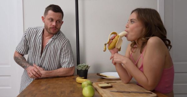 Skinny teen Bella Grey rides and sucks a big cock passionately - alphaporno.com on v0d.com